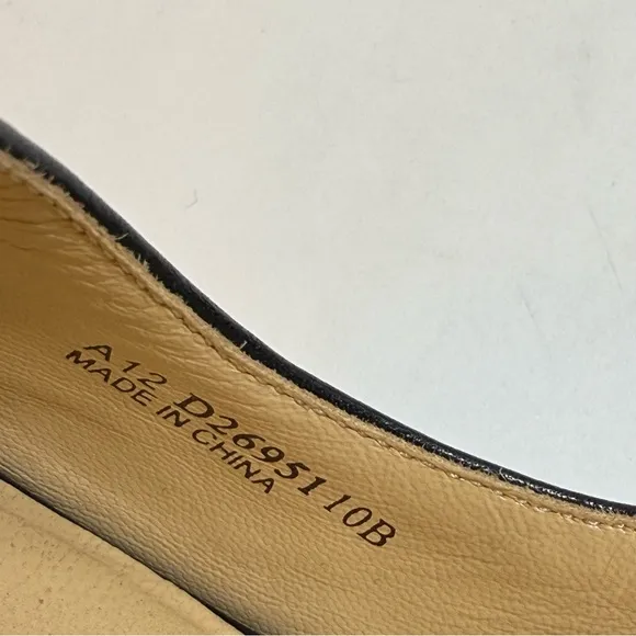 Cole Haan Black Leather Open Toe Heels 10B