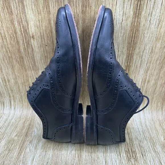 Cole Haan Cambridge Men's Size 8.5 Wingtip Oxford Dress Shoes‎ Black C12914