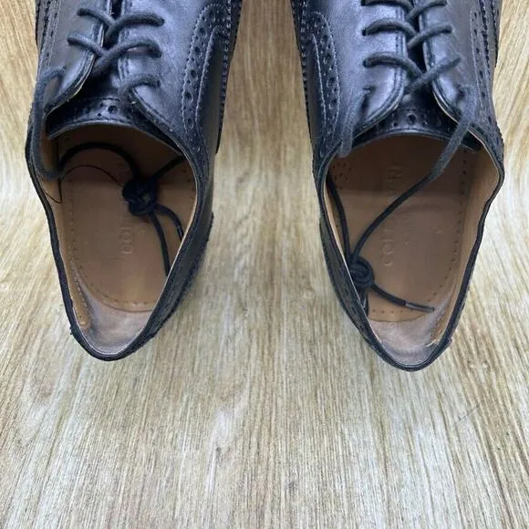 Cole Haan Cambridge Men's Size 8.5 Wingtip Oxford Dress Shoes‎ Black C12914