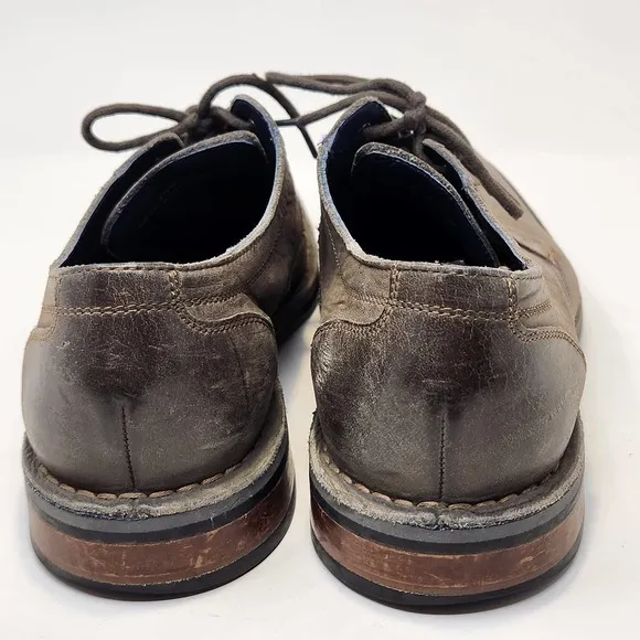 Cole Haan Centre Street Distressed Gray Leather Casual Oxford Shoes Mens 8.5 M