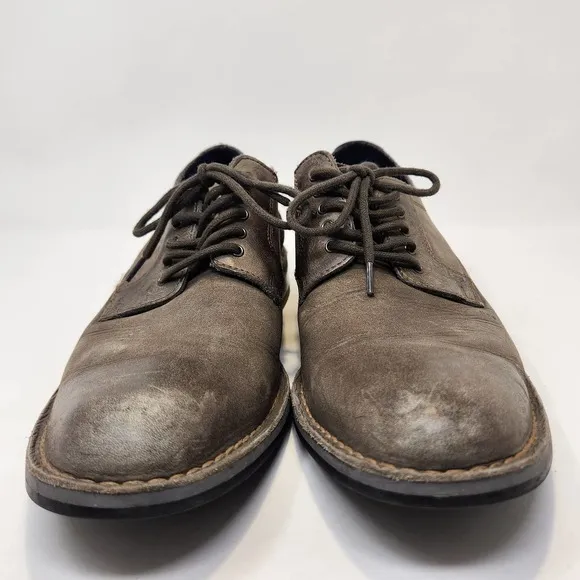 Cole Haan Centre Street Distressed Gray Leather Casual Oxford Shoes Mens 8.5 M