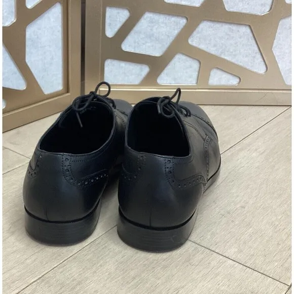 COLE HAAN Cole Haan Jefferson Grand Cap Toe Oxford DRESS SHOES BLACK LEATHER 12