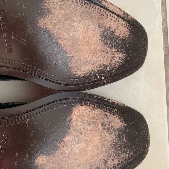 COLE HAAN Collection Men’s Size 11.5 M Black Leather Wing Tip Oxford Shoes. EUC