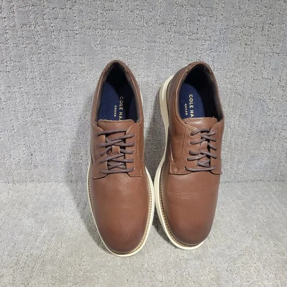 Cole Haan Grand Atlantic Men's Size US 8M Chestnut Leather Oxford Dress Shoes
