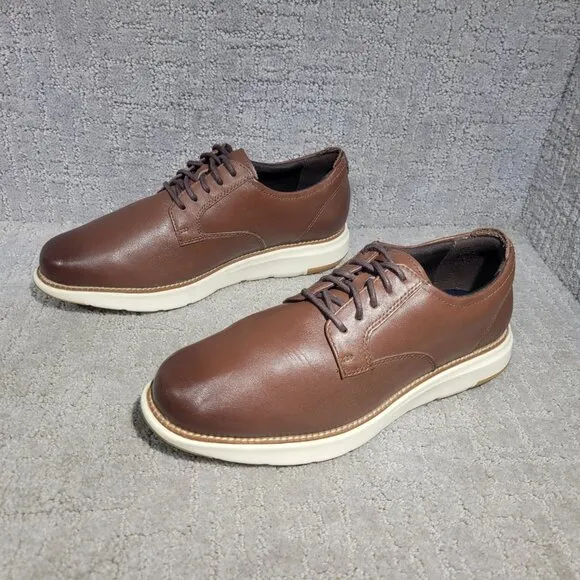 Cole Haan Grand Atlantic Men's Size US 8M Chestnut Leather Oxford Dress Shoes