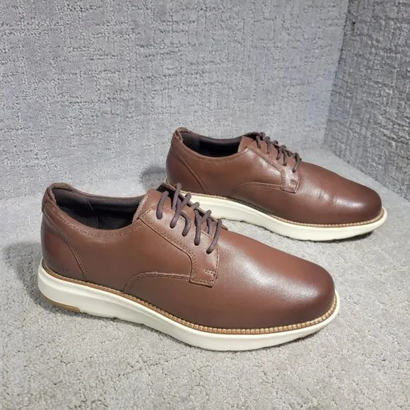 Cole Haan Grand Atlantic Men's Size US 8M Chestnut Leather Oxford Dress Shoes