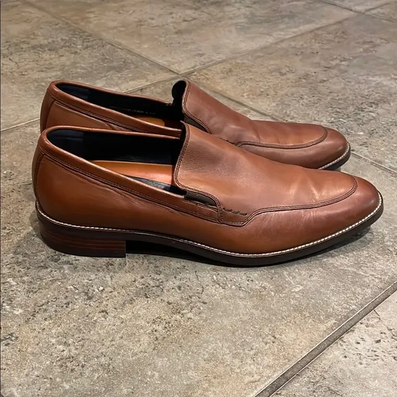 Cole Haan Grand British Tan Leather Loafers Slip-On Shoes Mens Size 10M C11626
