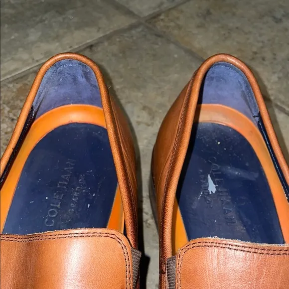 Cole Haan Grand British Tan Leather Loafers Slip-On Shoes Mens Size 10M C11626