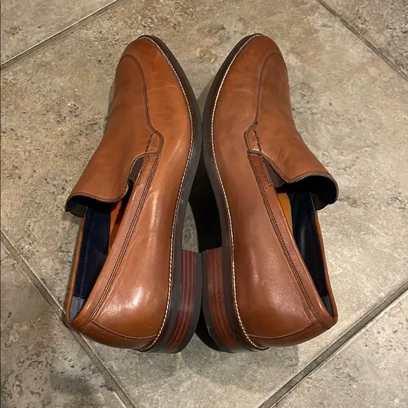 Cole Haan Grand British Tan Leather Loafers Slip-On Shoes Mens Size 10M C11626