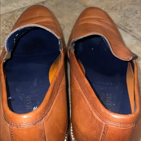 Cole Haan Grand British Tan Leather Loafers Slip-On Shoes Mens Size 10M C11626