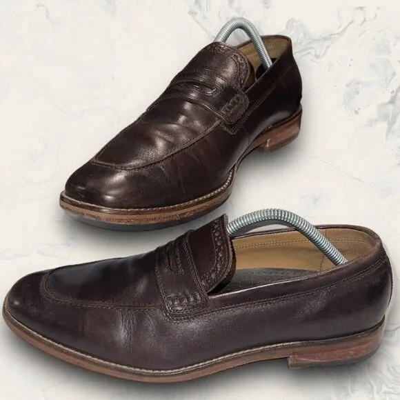 Cole Haan Grand OS Men Brown Penny Loafer Leather Dress Shoes Size 10M C20692