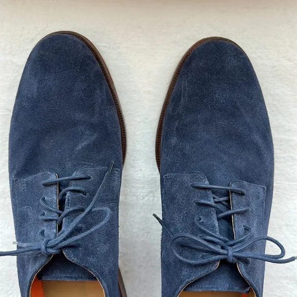 Cole Haan Grand.OS Blue Suede Oxfords