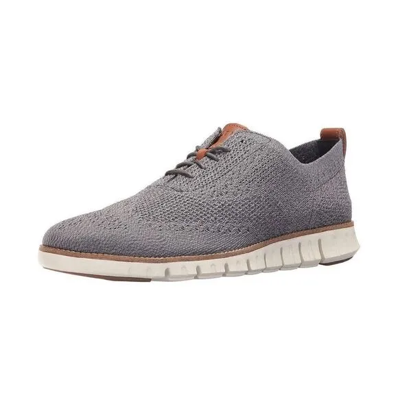 Cole Haan Gray Zerogrand Stitchlite Wingtip Oxford Dress Shoes C27692 Men’s 10.5