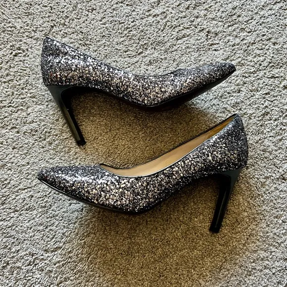Cole Haan Juliana Pumps Women’s Size 8 B Glitter Sparkle Pointed Toe Shoes