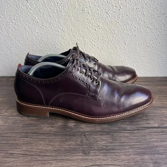 Cole Haan Kennedy Grand MDL OX Oxford‎ Dress Shoes Brown Leather Mens Size 11.5