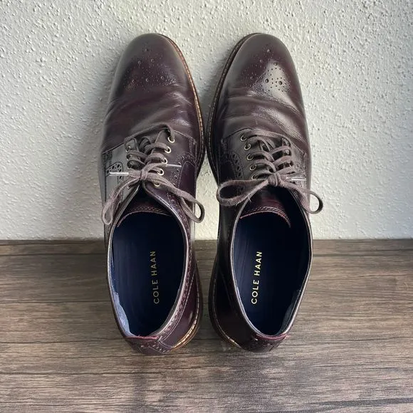 Cole Haan Kennedy Grand MDL OX Oxford‎ Dress Shoes Brown Leather Mens Size 11.5