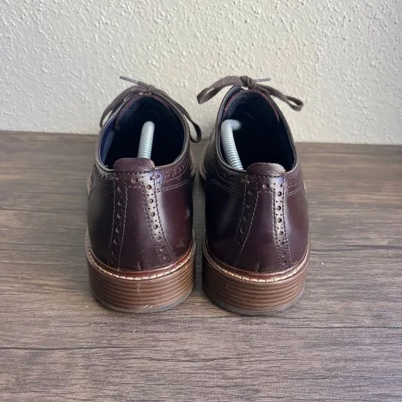 Cole Haan Kennedy Grand MDL OX Oxford‎ Dress Shoes Brown Leather Mens Size 11.5