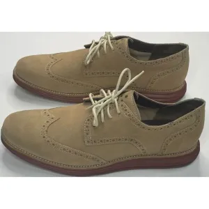 Cole‎ Haan Lunargrand Wing Tip Milkshake Suede Men's Dress Shoes Size 13 M