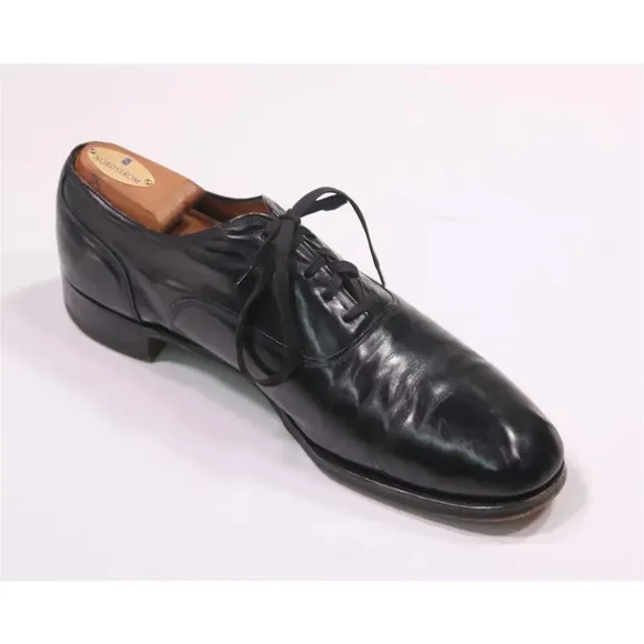 Cole-Haan Made in England Black Plain Toe Leather Dress Shoes US 11 D