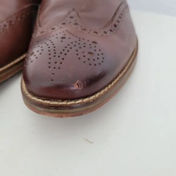 Cole Haan Men's Grand .OS Cambridge Wingtip Oxford Brown Dress Shoes Size 10