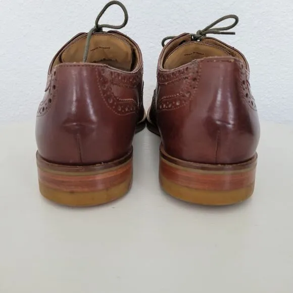 Cole Haan Men's Grand .OS Cambridge Wingtip Oxford Brown Dress Shoes Size 10
