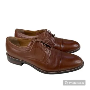 Cole Haan Mens Warren Cap Toe Brown Dress Shoes Size 13