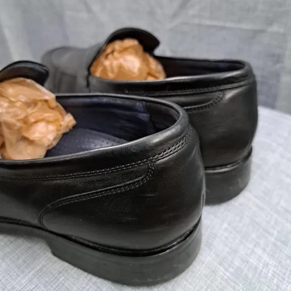 Cole Haan Nike Air Leather Black Wingtip Oxford Dress Shoes - Size 11.5M Men