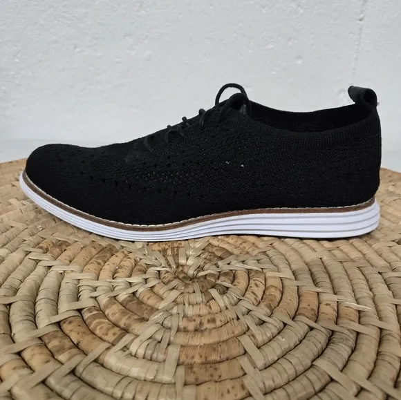 Cole Haan Original Grand Oxford Wingtip Black Stitchlite Shoes 8.5