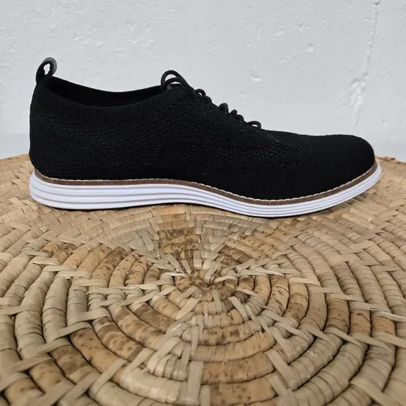 Cole Haan Original Grand Oxford Wingtip Black Stitchlite Shoes 8.5
