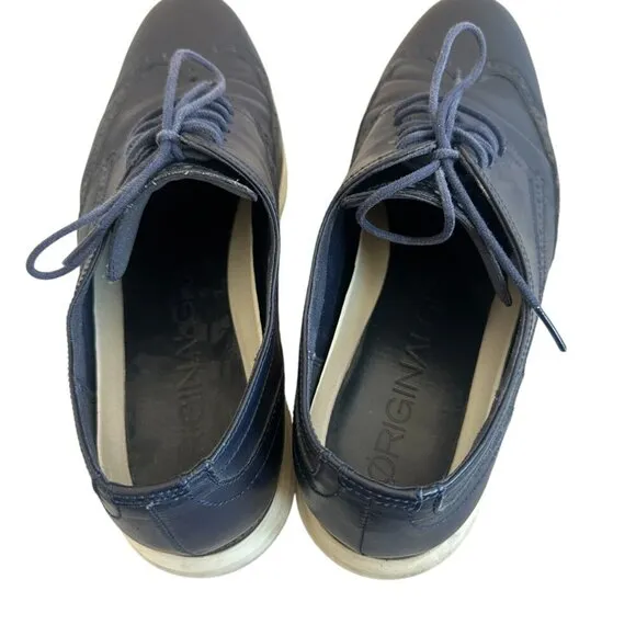 Cole Haan Original Grand Shortwing Oxford Dress Shoes Navy Lace-Up Size 11 Men's