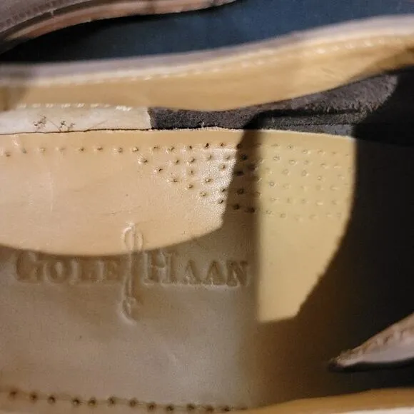 Cole Haan Shoes Oxford Men's Sz 10 Coltron Lace Up Dress Tan Nubuck