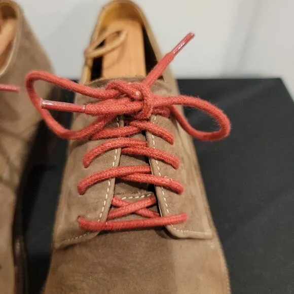 Cole Haan Shoes Oxford Men's Sz 10 Coltron Lace Up Dress Tan Nubuck