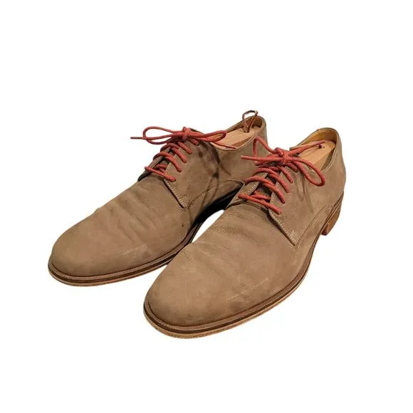 Cole Haan Shoes Oxford Men's Sz 10 Coltron Lace Up Dress Tan Nubuck