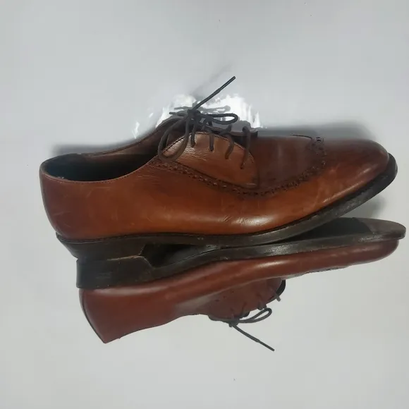 Cole Haan Vibram, Men's Leather Lace-up Dress Shoes Size 8.5M