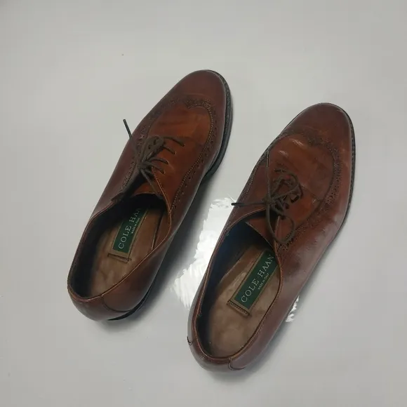 Cole Haan Vibram, Men's Leather Lace-up Dress Shoes Size 8.5M