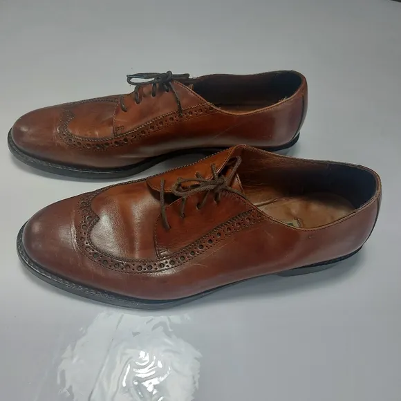 Cole Haan Vibram, Men's Leather Lace-up Dress Shoes Size 8.5M
