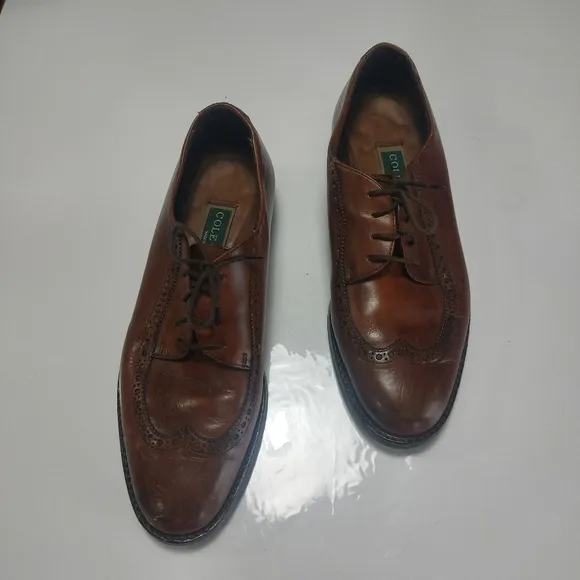 Cole Haan Vibram, Men's Leather Lace-up Dress Shoes Size 8.5M