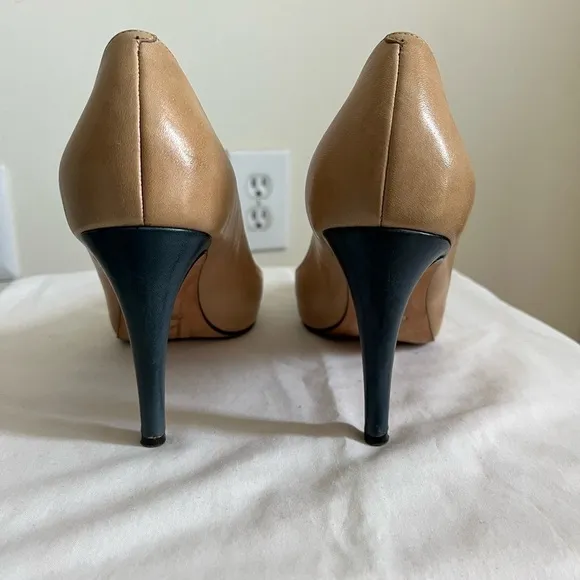 Cole Haan Violet Air Cap Toe Morocn Blue Women's Leather Stilleto/Pumps Sz 8.5 B