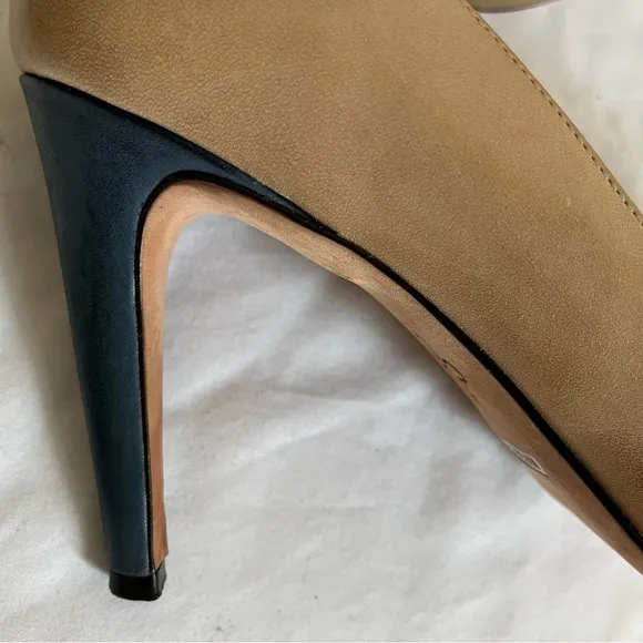 Cole Haan Violet Air Cap Toe Morocn Blue Women's Leather Stilleto/Pumps Sz 8.5 B