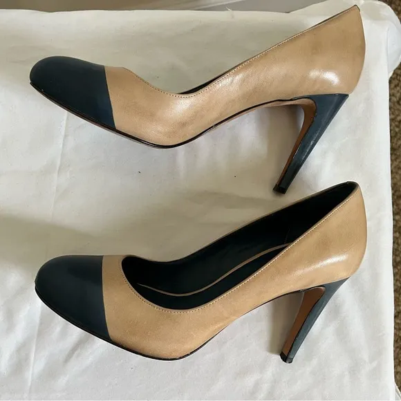 Cole Haan Violet Air Cap Toe Morocn Blue Women's Leather Stilleto/Pumps Sz 8.5 B