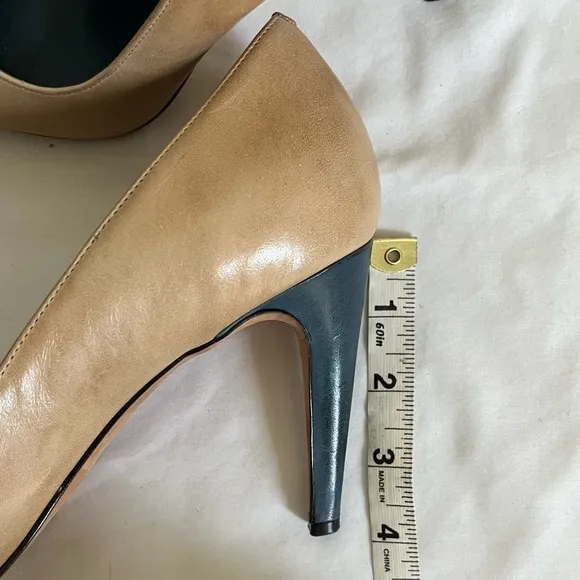 Cole Haan Violet Air Cap Toe Morocn Blue Women's Leather Stilleto/Pumps Sz 8.5 B