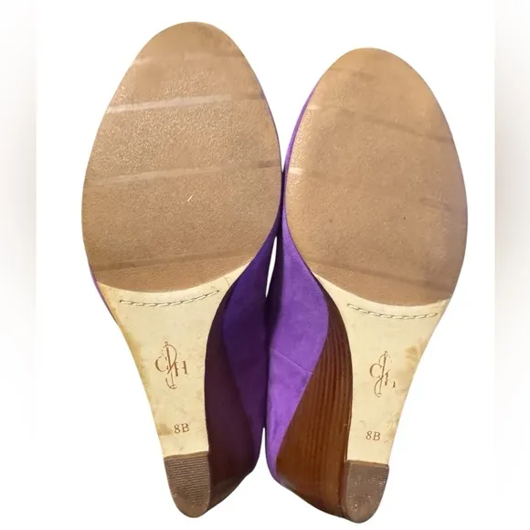 Cole Haan Women's Purple Suede Pumps Wedges Size 8B