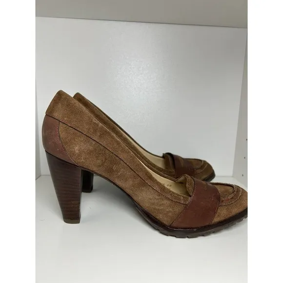 Cole Haan women's shoes Tan And Brown Leather pumps Air soles size 8B
