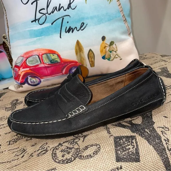 Cole Haan Wyatt Penny Driver Black Loafer Shoes Size 9.5MExcellent Condition