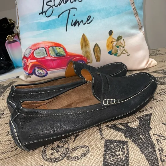 Cole Haan Wyatt Penny Driver Black Loafer Shoes Size 9.5MExcellent Condition