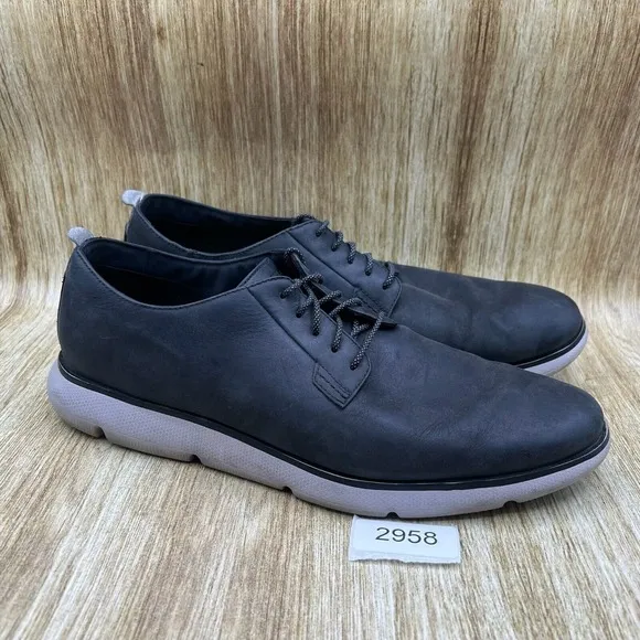Cole Haan Zerogrand Omni Men's Size‎ 13 Grey Black Leather Dress Shoes C34529