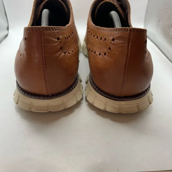Cole Haan Zerogrand Wingtip Men's Brown Leather Dress Shoes size 12
