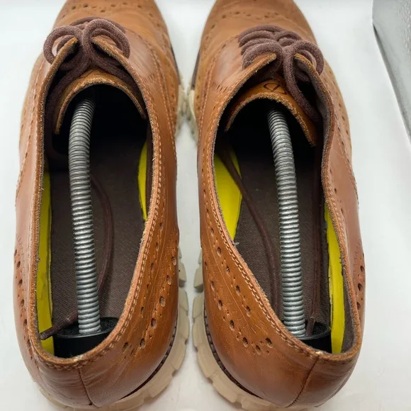 Cole Haan Zerogrand Wingtip Men's Brown Leather Dress Shoes size 12
