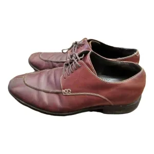 Cole Haan Mens Brown Mahogany Leather Lace-Up Oxford Tie Shoes Sz 9.5M
