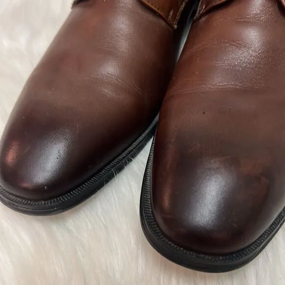 Collection by Michael Strahan Brown Leather Dress Shoes Size 10 B27